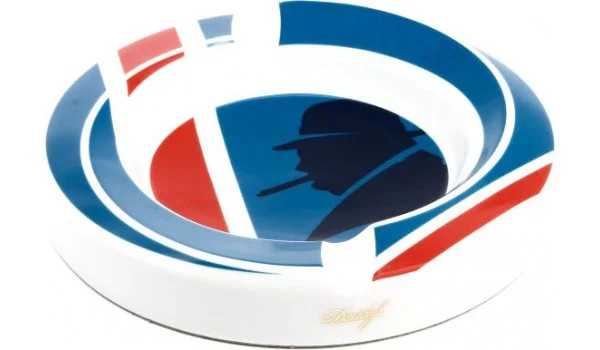 Cinzeiro Davidoff WSC porcelana Union Jack