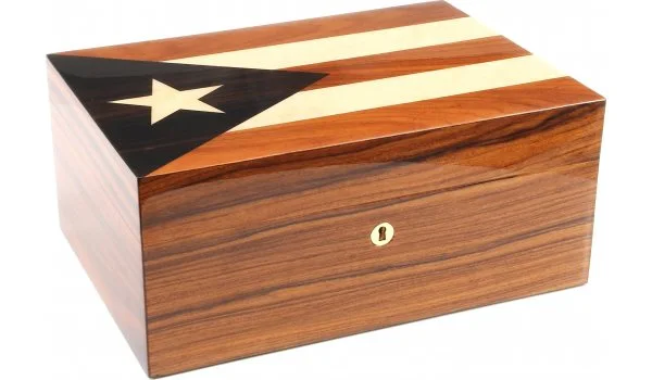 Humidor Gentili Bandeira Cubana Embutida 30 Charutos