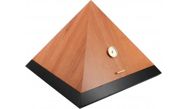 adorini Humidor Pyramid Deluxe L Bi-Color Cedro Preto