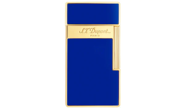 S.T. Dupont Isqueiro Biggy Laca Azul Dourado 025005