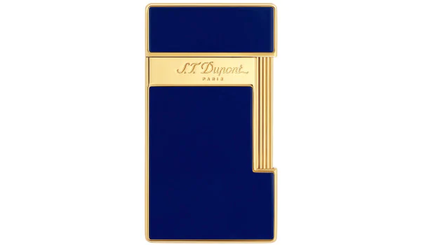 S.T. Dupont Slimmy Lighter Azul Laca Ouro 028005