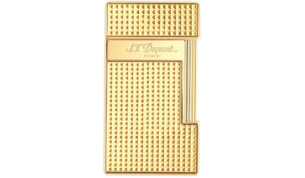 Isqueiro S.T. Dupont Slimmy Cabeça de Diamante Dourado 028009