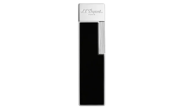 Isqueiro S.T. Dupont Twiggy Preto Lacado Cromado 030001