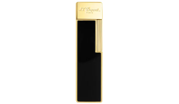 Isqueiro S.T. Dupont Twiggy Preto Lacado Dourado 030002