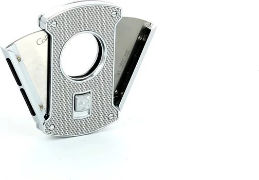 Colibri Slice Cigar cutter silver / carbon 24mm